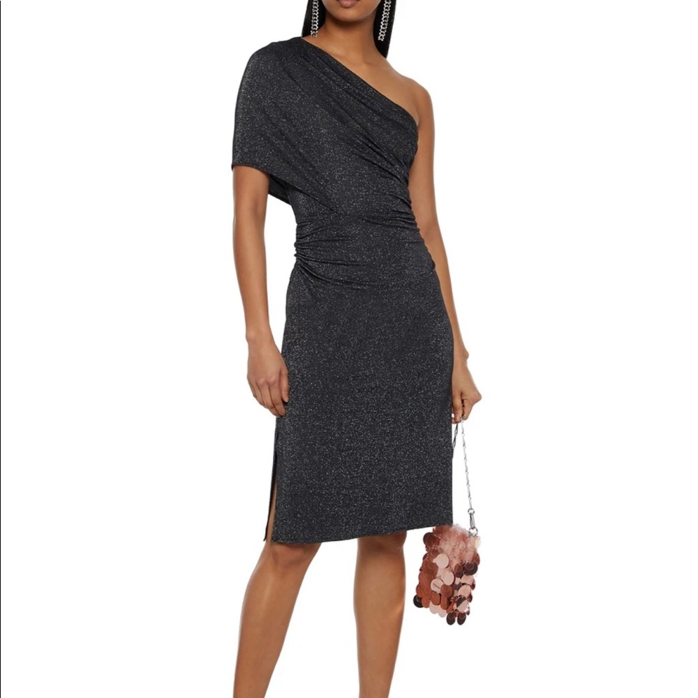 Halston Harmon Metallic Dress, Size XS (Fits S/4) NWT